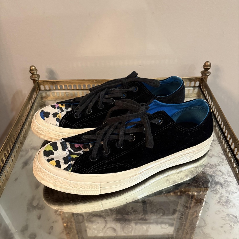 Converse Chuck Taylor All Star 70 Ox Shoe Womens Size 10 Leopard Toe Cap 572839C